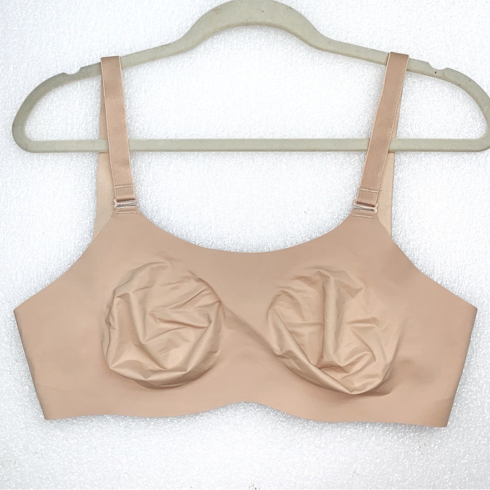 KNIX Evolution Bra Thin Strap Reversible Unpadded - Beige Grey